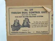 Vintage NOS Thrush No. 67F Dual Control Unit For Hot Water Heating Systems