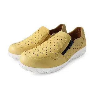 【DK 高博士】率性透氣素色空氣休閒鞋女款 89-2100-33 黃色
