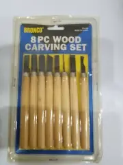 BRONCO Wood Carving 8 PC chisel set