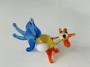 ROOSTER~Collectible Hand Blown Art Glass Figurine~ Handmade Tiny Cute Animal