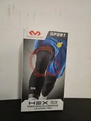 McDAVID HexTech Sport Leg Sleeves 1 Pair Size L/XL Black