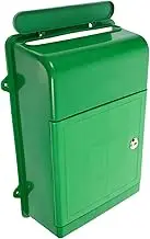 EXQUIMEUBLE Large Capacity Weatherproof Wall Mounted Mailbox with Lock Secure Suggestion and Complaint Box for Outdoor Use Green Outlook for Office and Home Versatile Storage