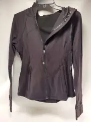 Lululemon Define Jacket Ambika Full Zip Black Stretch Athletic Running Size 6