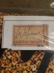Welcome Glad To See Your Back Chiropractor Mat Funny Doormat Office Lightweight
