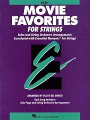 "ESSENTIAL ELEMENTS-MOVIE FAVORITES FOR STRINGS"-CELLO-MUSIC BOOK NEW ON SALE!!