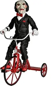 Rubies Saw Puppet On Tricycle Head Knocker Action Figure with Sound, 12 Inch Size