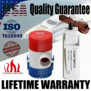 1100 GPH 12V Marine Submersible Bilge Water Pump w/ Float Switch For Boat Yacht