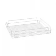 Glass Basket 435x355x75mm White PVC Coated Glasses Storage Rack Holder Wash