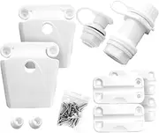 Cooler Replacement Parts Kit, Ice Chest Plastic Hinges, Latch Posts, Threaded, and Triple-Snap Drain Plug. Compatible with Igloo Cooler. Option for Repairing and Replacing Multiple Cooler Parts.