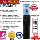 Devanti Water Cooler Dispenser Stand Cold Hot Chiller Office 22L Bottle Filter