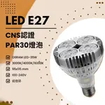 FEAST LIGHT🕯️【V200】OSRAM LED-35W E27規格 PAR30燈泡 CNS認證 鋁燈頭 高亮度