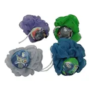 Disney Pixar Lightyear Shower Bath Pouf Scrubber Mesh (4 Pack)
