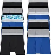 [BILLIONHATS] 12 Pack Boys Cotton Underwear Boxer Briefs, Underpants for Children, Bulk Kids Boxer Brief Packs