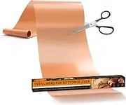 UBeesize 75inch roll Large Copper Oven Liners for Bottom of Oven BPA and PFOA Free,Thick Heavy Duty Non Stick Teflon Oven Mats for Electric, Gas, Toaster，Convection, Microwave Ovens and Grills