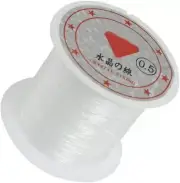 41Lbs Capacity 0.5mm Diameter Clear Nylon Fishing Line Cord Spool Deft and Pr...