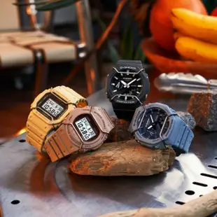 【CASIO 卡西歐】G-SHOCK 大地色系啞光金屬電子錶 DW-5600PT-5