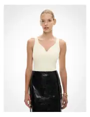 [Witchery] Shaped Knit Tank in Vanilla