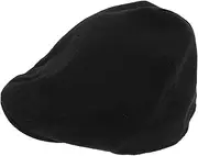 [WESIEVYA] Driving Beret Hat for Men Newsboy Cap Flat Cap Men's Hat Sunshade Visor for Outdoor Black