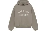 Fear of God Essentials Fleece Hoodie (FW24) "Heather Gray"