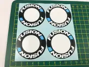 old school bmx decals stickers FUSION HUB SET