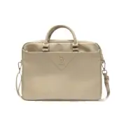 Guess Grained PU Laptop Bag 15/16-inch - Light Gold/4G Logo
