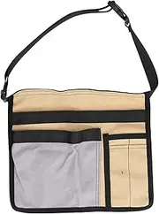 Tool Waist Bag Lightweight Multi Pocket Oxford Cloth Waist Tool Pouch for Garden Climbing Outdoor Durable High Quality Material Small Size Portable Design Easy to Carry and Store (Gray + khaki)