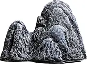 Whtkoph Rockery Stone Tank Ornament Faux Photo Prop Decorative Stone Aquarium Decoration Aquascaping Rock for Garden Lawn Porch, A