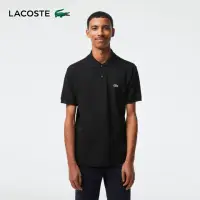 在飛比找momo購物網優惠-【LACOSTE】男裝-經典L1212短袖Polo衫(黑色)