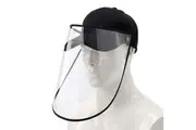 Outdoor Protection Hat Anti-Fog Pollution Dust Protective Cap Full Face HD Shield Cover Adult Black
