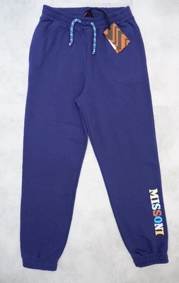 Missoni Boys BRAND NEW Joggers Sweatpants Age 13 Yrs Blue Logo