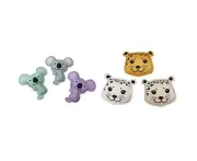 6pc Swim Essentials Kids Dive Buddies Pop-up Toys - Leopard and Koala Set