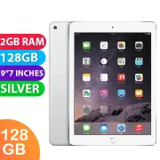 Apple iPad AIR 2 Wifi + Cellular (128GB, Silver) - Grade (Excellent)