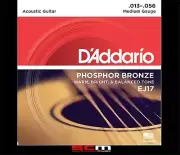 Daddario EJ17 Acoustic Guitar Strings 13/56 Phosphor Bronze String Set