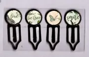 Graphic45 WOODLAND FRIENDS #101 Antique Copper (4) Metal Clips HANDMADE