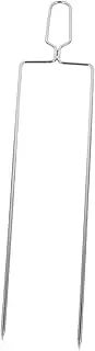 Milisten Stainless Steel Barbecue Stick Shaped Grill Fork for Camping Outdoor Cooking for Marshmallows Sausages Vegetables Durable Easy to Store for Parties and Gatherings