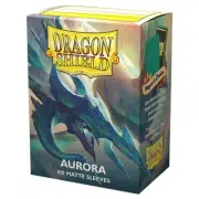 Aurora Green Matte 100 ct Dragon Shield Sleeves Matte Textured