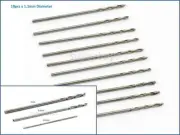 10Pc 1.1mm HSS Micro Mini Steel Twist Drill Bit Straight Shank Shaft Rotary Tool