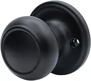 Copper Creek CK2090BC Colonial Door Knob, Dummy Function, 1 Pack, in Black