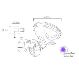 T型卡扣吸盤支架｜台南現貨｜行車記錄器吸盤式支撐架｜HP U800X F920X F890G F660G｜D03｜破盤王
