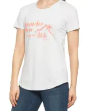 Royal Robbins Women's Organic Cotton Wander More Worry Less T Shirt Size S