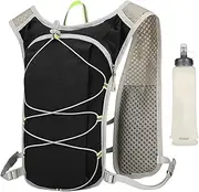Hydration Backpack, Hydration Bag, with 500ML Soft Bottle Bladder Adjustable Shoulder Strap for Gym Camping Travel Skiing Fitness Mountaineering