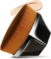 Foundation Makeup Brush, Top Kabuki Face Brush Multifunctional for Blending Liquid, Cream or Flawless Powder Cosmetics (black)
