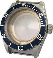 1pcs 41mm Silver Brown Black Case Sapphire Glass Fit NH35/NH36 Miyota8205/8215/821A ETA2836