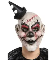 Kill Joy Horror Clown Joker Jester Creepy Evil Scary Halloween Mens Costume Mask