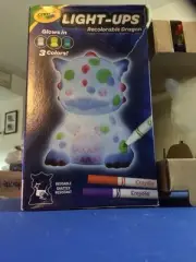 Crayola Light Ups Dragon, Reusable Holiday Craft, Light Up Toy, DAMAGED BOX
