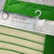 Brand new vintage OROTON scarf - green - still in original packaging - c1970s