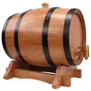 10L Litre Wine Oak Barrel Liquor Whiskey Beer Wine Making Storage Stainless Tap