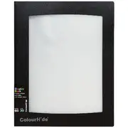 ColourHide Insert Cover Display Book 20 Sheets Black