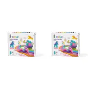 2x 15pc Hey Clay Rainbow Unicorns Air Dry Clay Craft Set Toy 22x19cm Kids 3y+