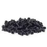 Honbay 100PCS M5x10 Computer Case Fan Screws Computer Cooling Fan Black Zinc